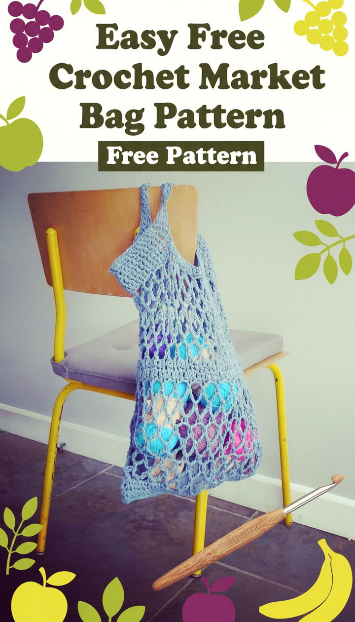 Durable and Stylish Crochet Market Bag Easy Free Pattern