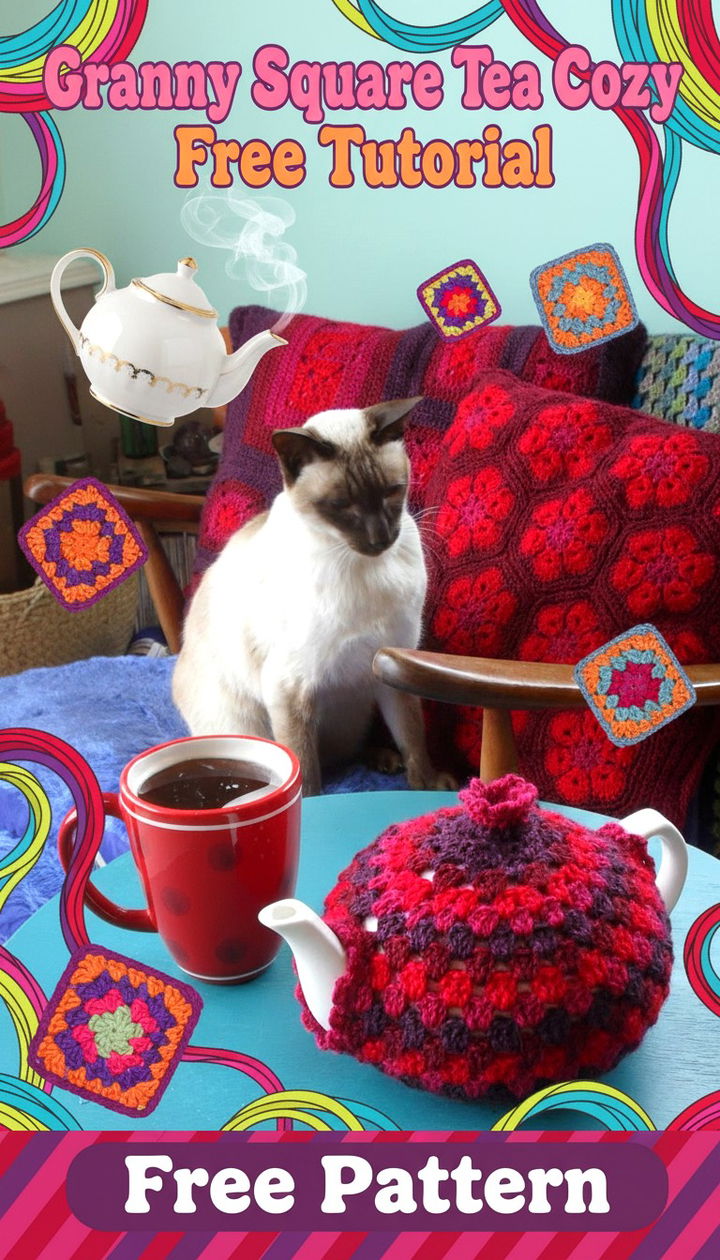 Revive the Retro Vibe with the Granny Square Tea Cozy Tutorial