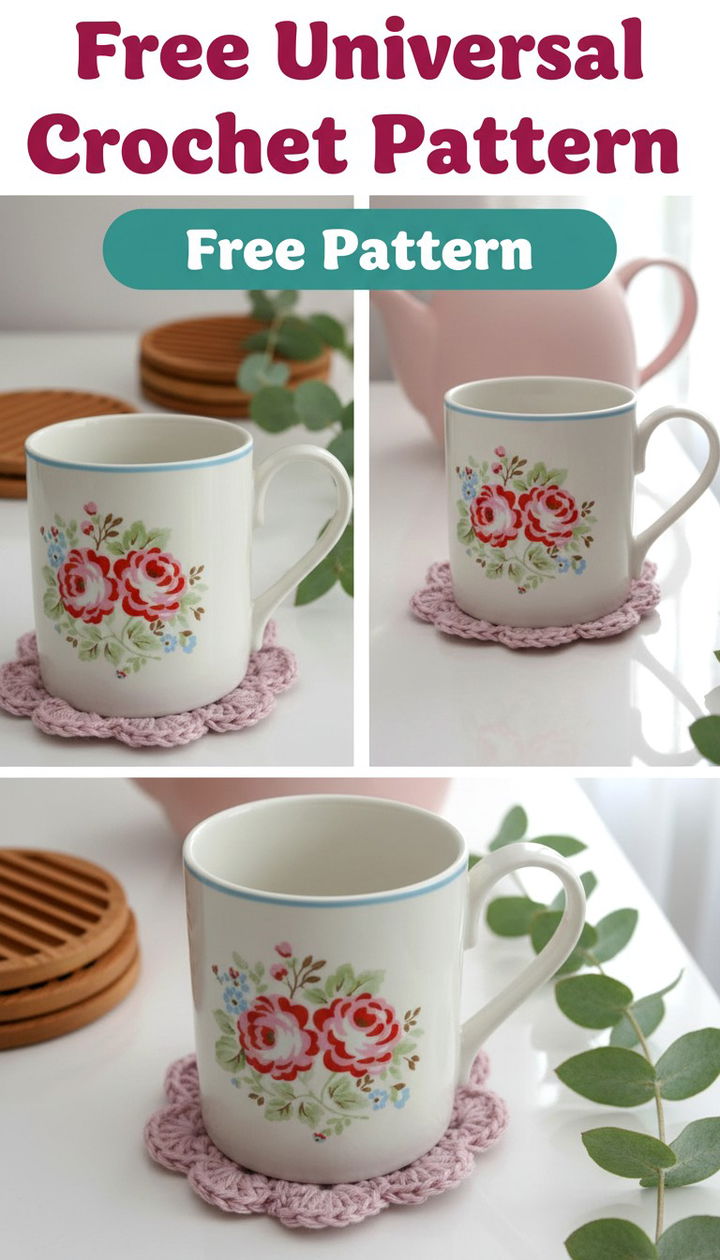 The Ultimate Versatile Coaster A Free Universal Crochet Pattern