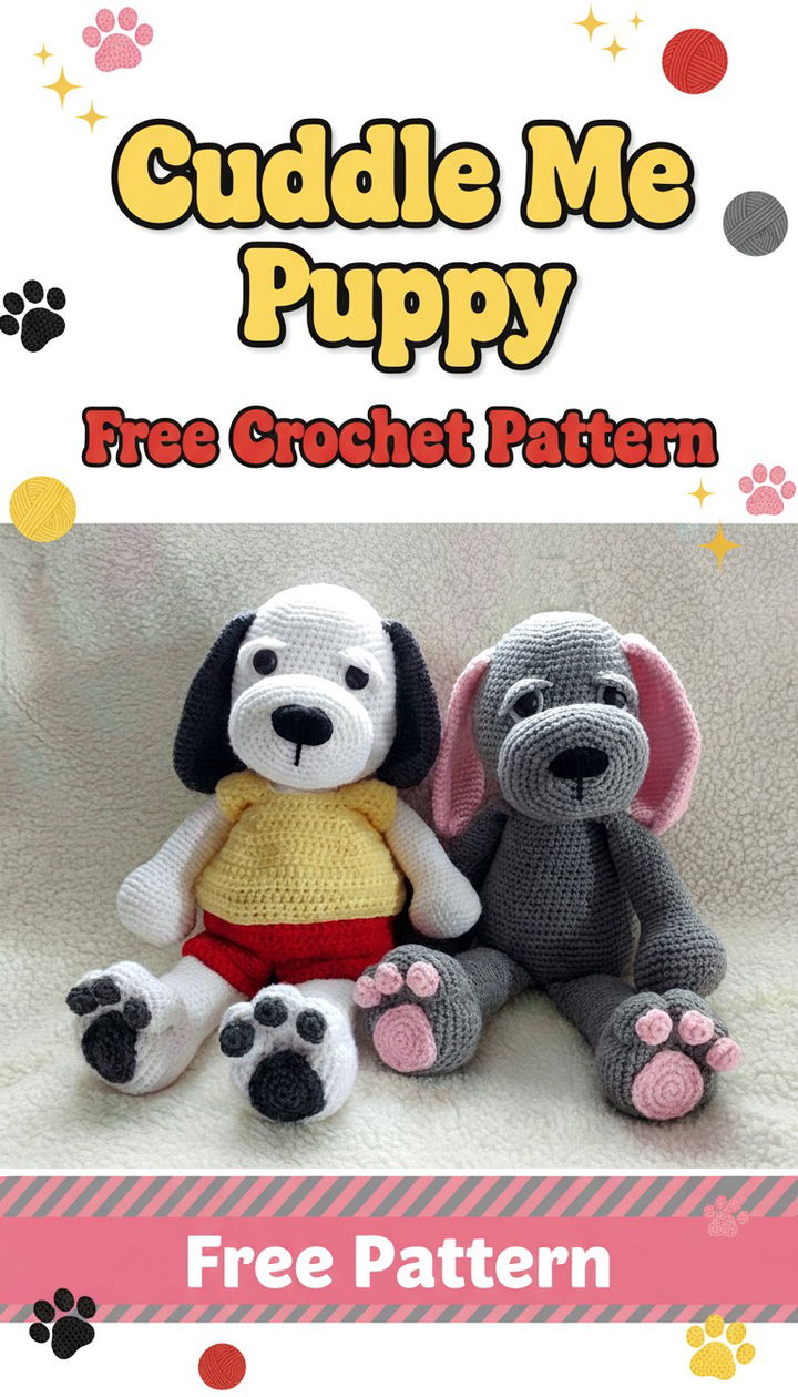 Experience Pure Comfort with the Cuddle Me Puppy Free Crochet Pattern