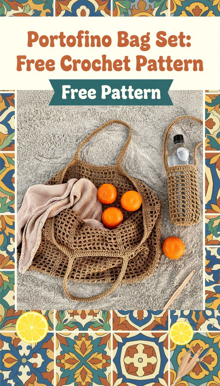Portofino Bag Set Sophisticated Free Crochet Pattern Collection