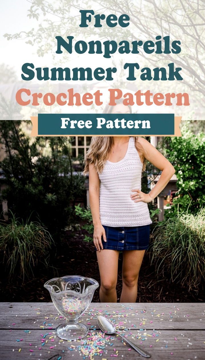 Sweetly Sprinkled The Nonpareils Summer Tank Free Crochet Pattern