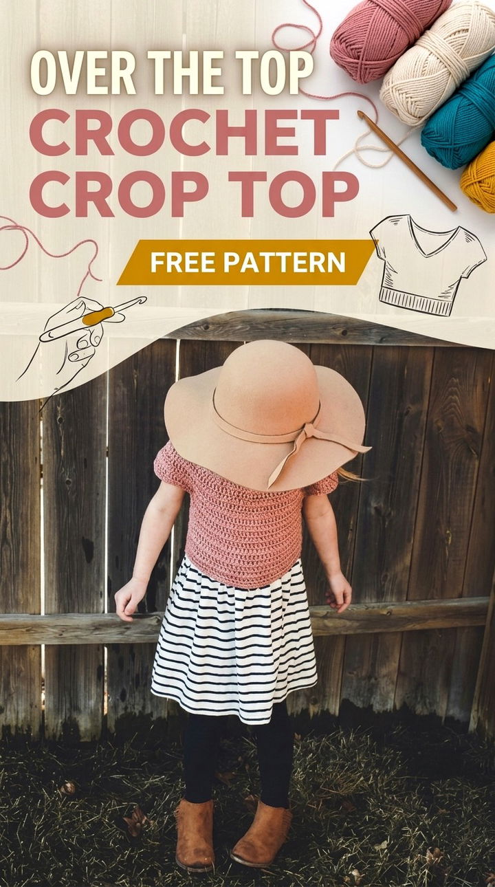 Chic Over The Top Crochet Crop Top Pattern