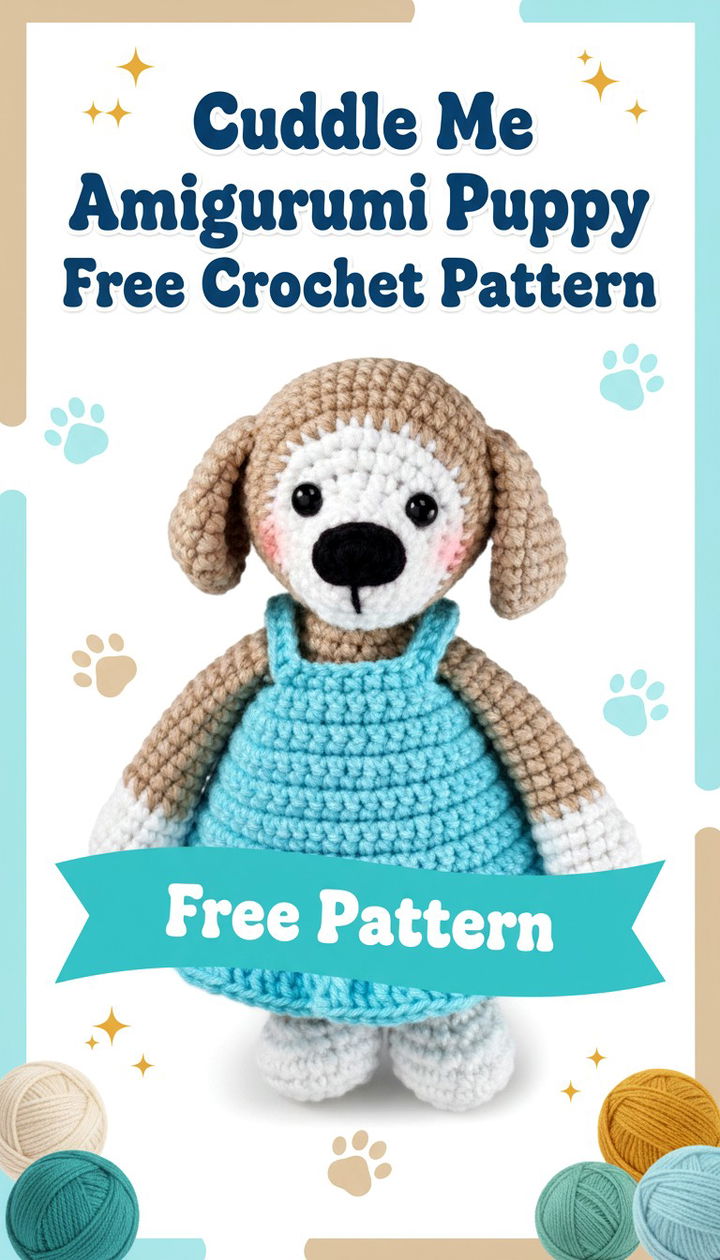 Master the Art of the Cuddle Me Amigurumi Puppy Free Crochet Pattern