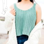 Bibbed & Ready The Modern Knit Look Crochet Tank Top Free Pattern