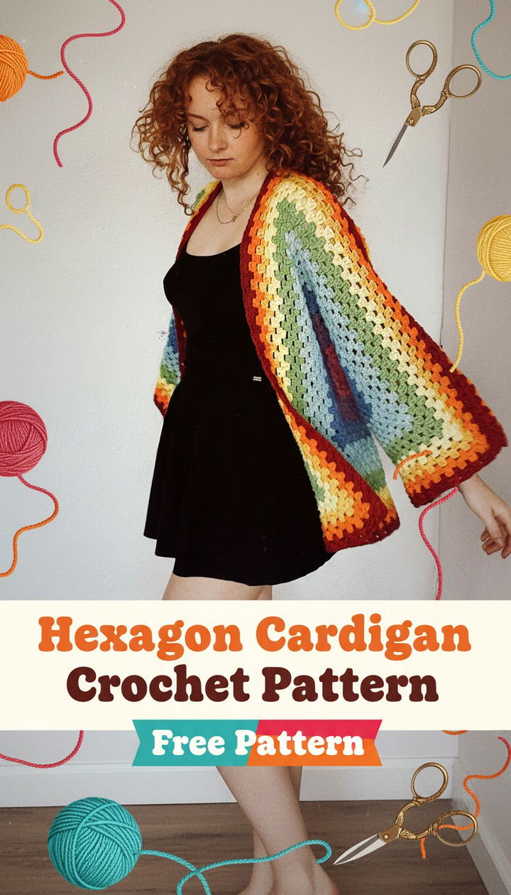 Versatile Hexagon Cardigan Crochet Pattern for Every Style
