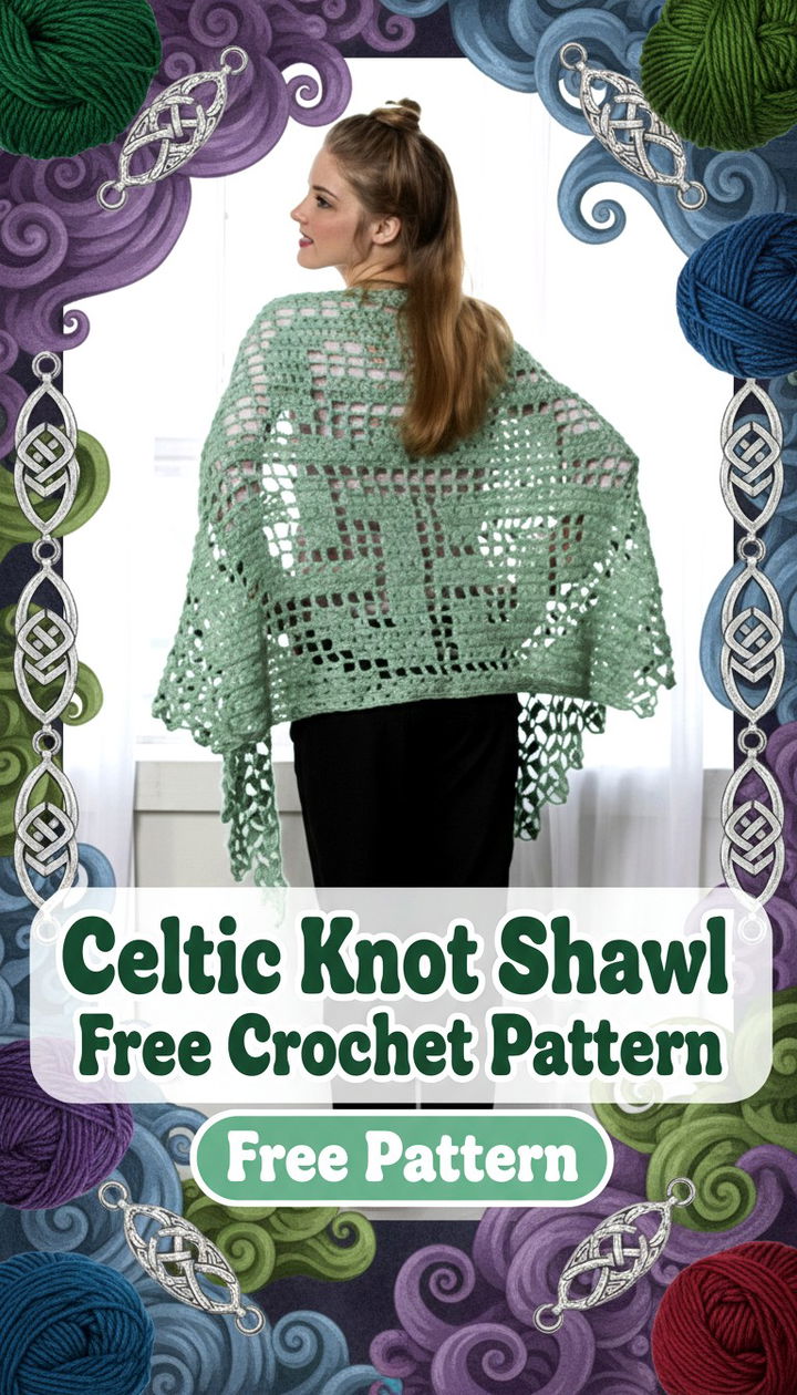 Master the Art of the Celtic Knot Shawl Free Crochet Pattern