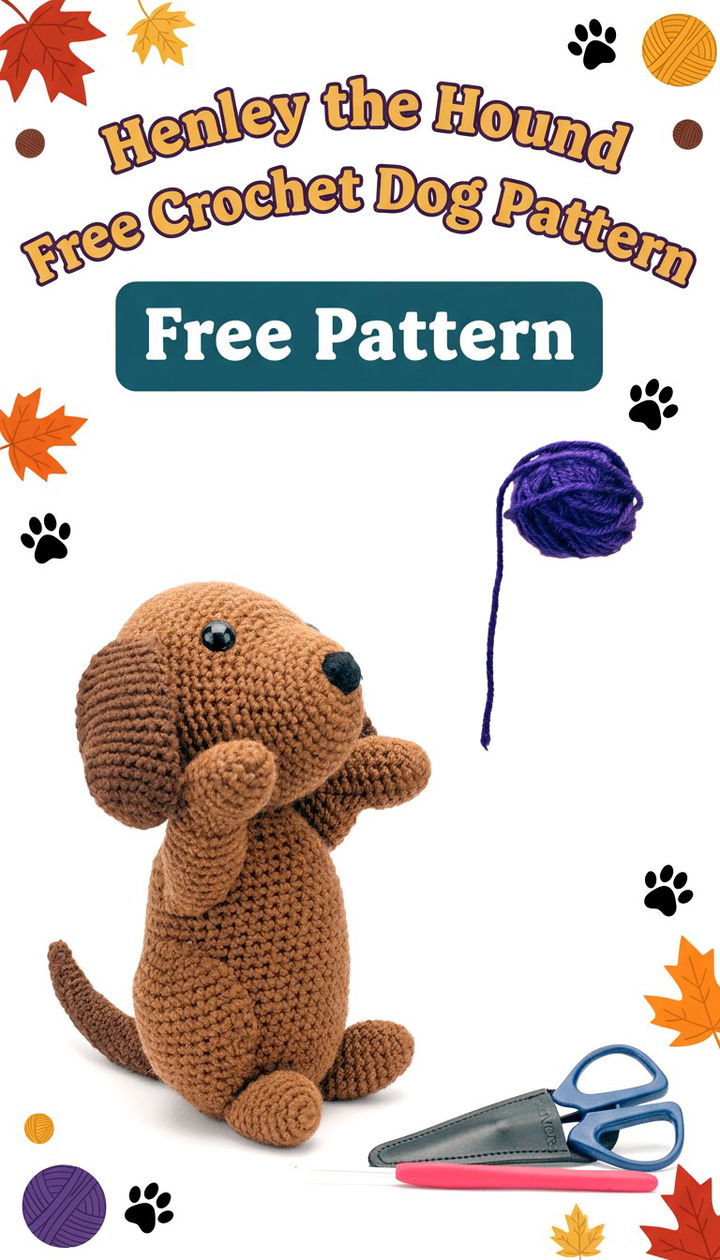 Master the Craft of Henley the Hound A Detailed Free Crochet Dog Pattern