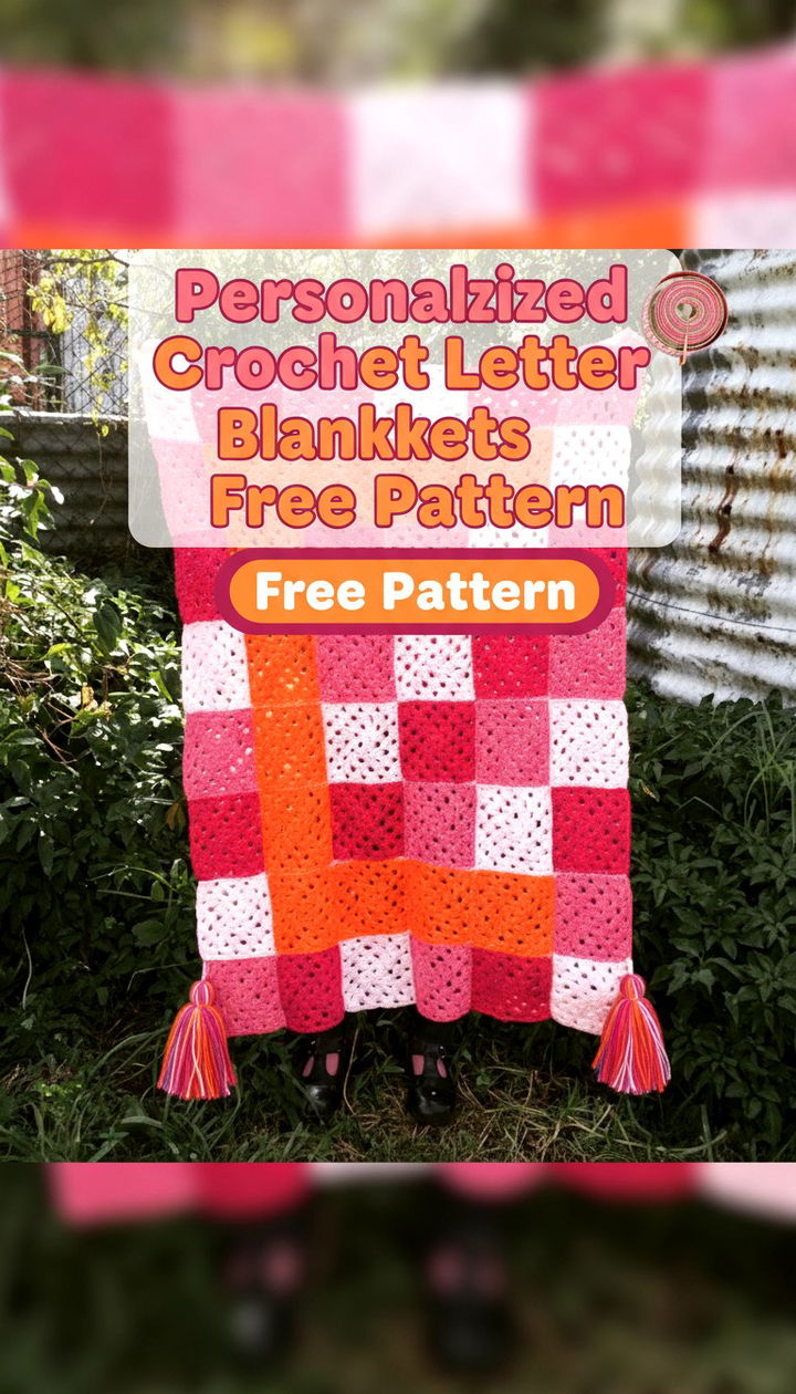 Stylish Crochet Letter Blankets Personalize Your Space with Graphic Designs