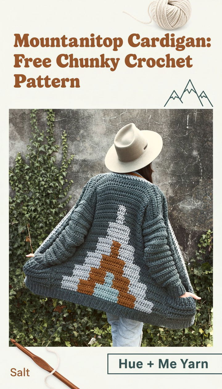 The Mountaintop Cardigan A Modern Chunky Crochet Essential