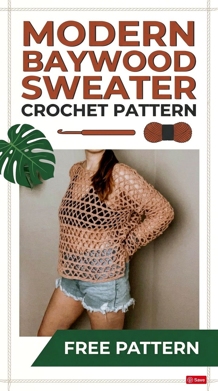 Discover the Baywood Sweater Crochet Pattern