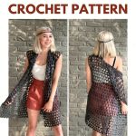 Free Beach Cardi Cover Up Crochet Pattern Modern Retro Boho Style