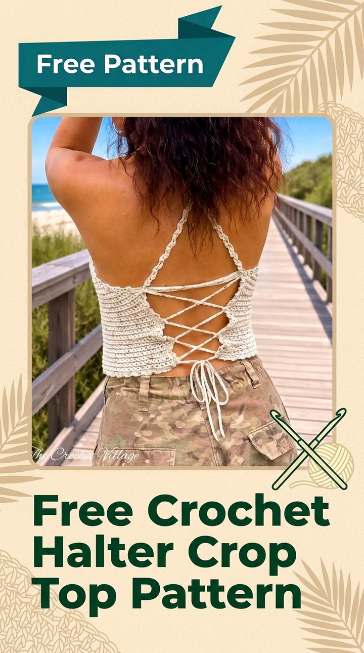 Free Crochet Halter Crop Top Pattern