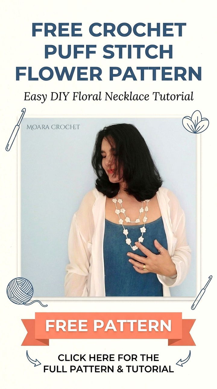 Free Crochet Puff Stitch Flower Pattern