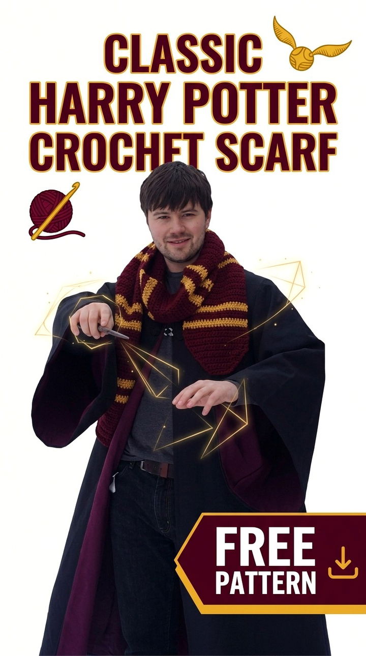 The Iconic Harry Potter Crochet Scarf