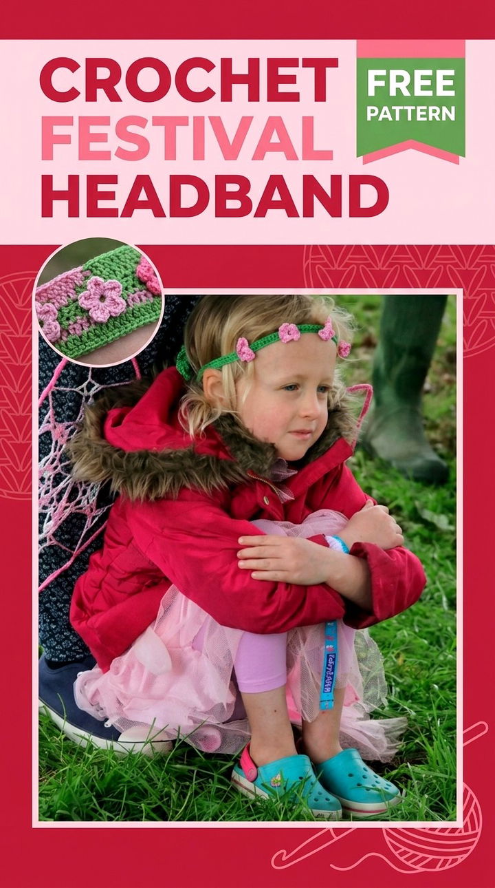 Boho Vibe The Free Crochet Festival Headband Pattern