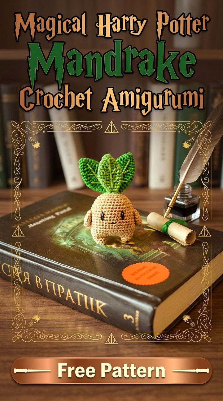 Bring the Magic to Life Crochet Harry Potter Mandrake Amigurumi