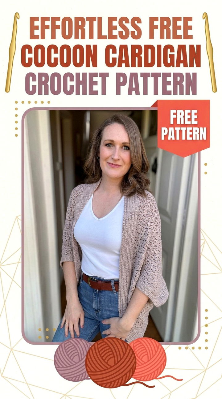 Chic and Cozy Free Cocoon Cardigan Crochet Pattern