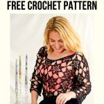 Ethereal Charm The Midnight Meadow Lace Crochet Top