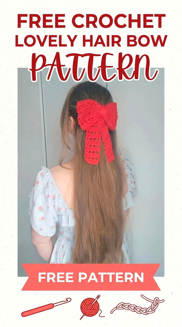 Free Crochet Lovely Hair Bow Pattern