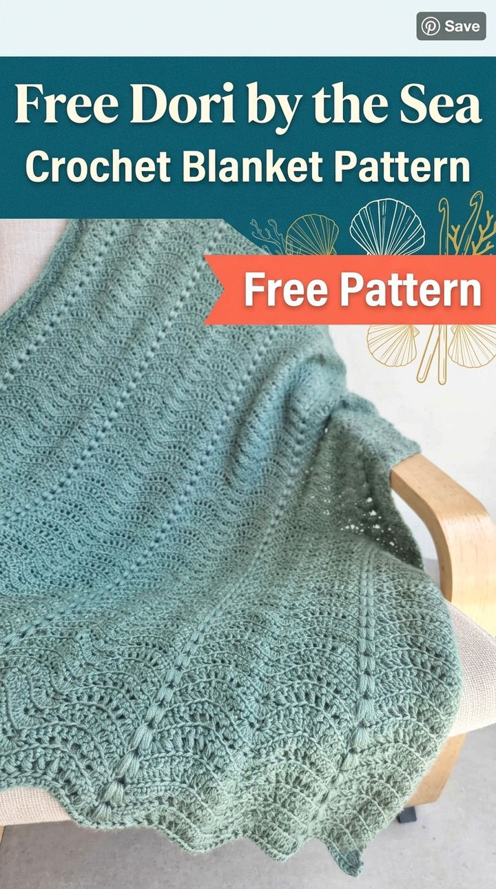 Free Dori by the Sea Crochet Blanket Pattern