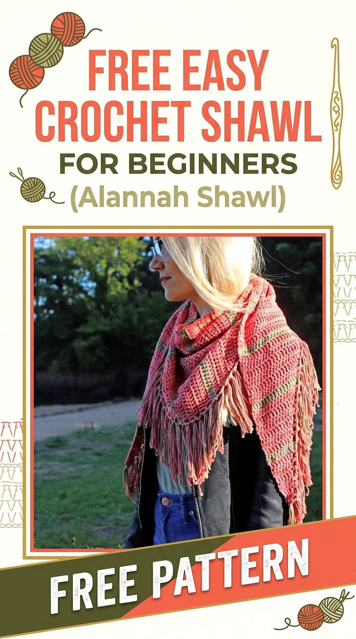 Free Easy Crochet Shawl for Beginners