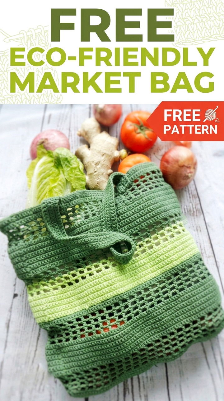 Free Eco friendly Market Bag Crochet Pattern