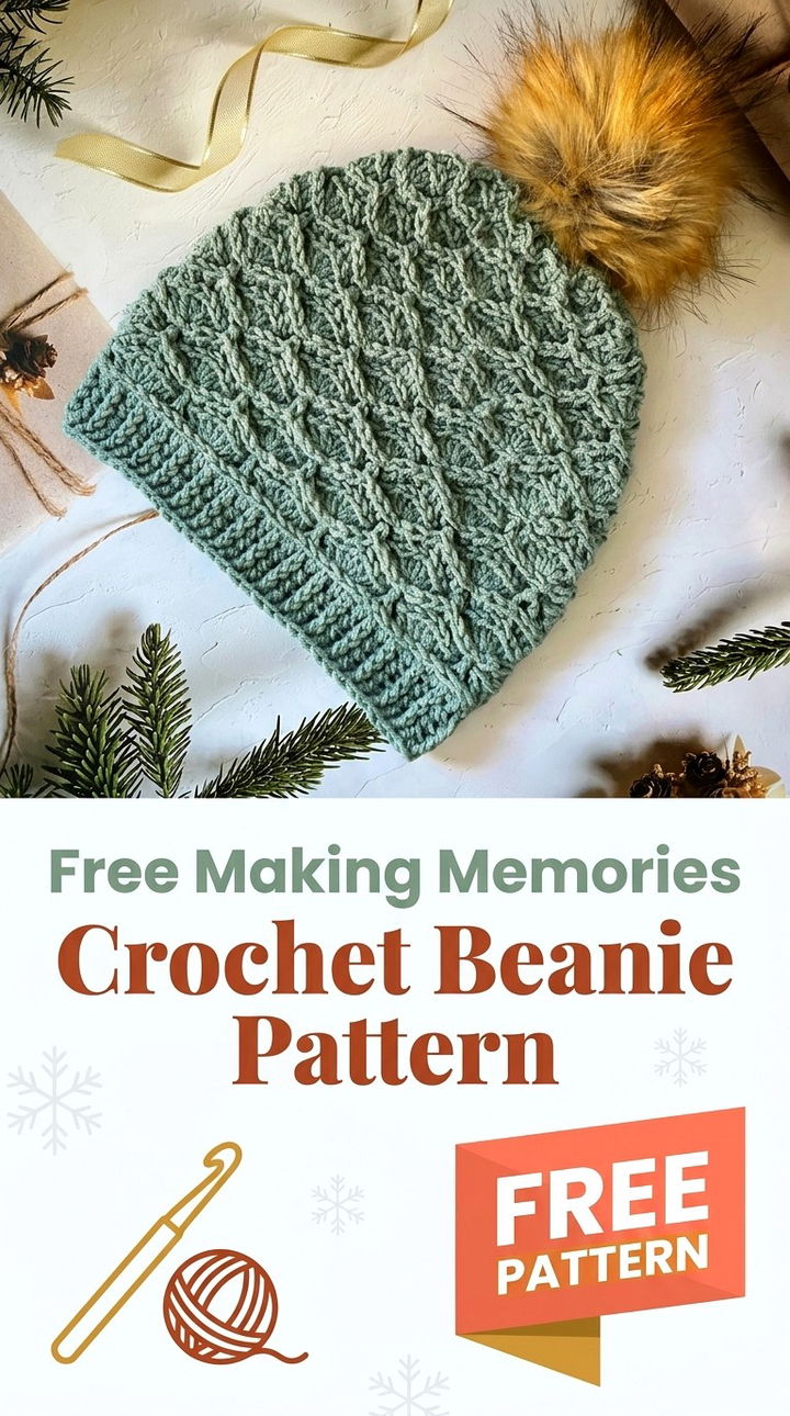 Free Making Memories Crochet Beanie Pattern Modern Retro Warmth