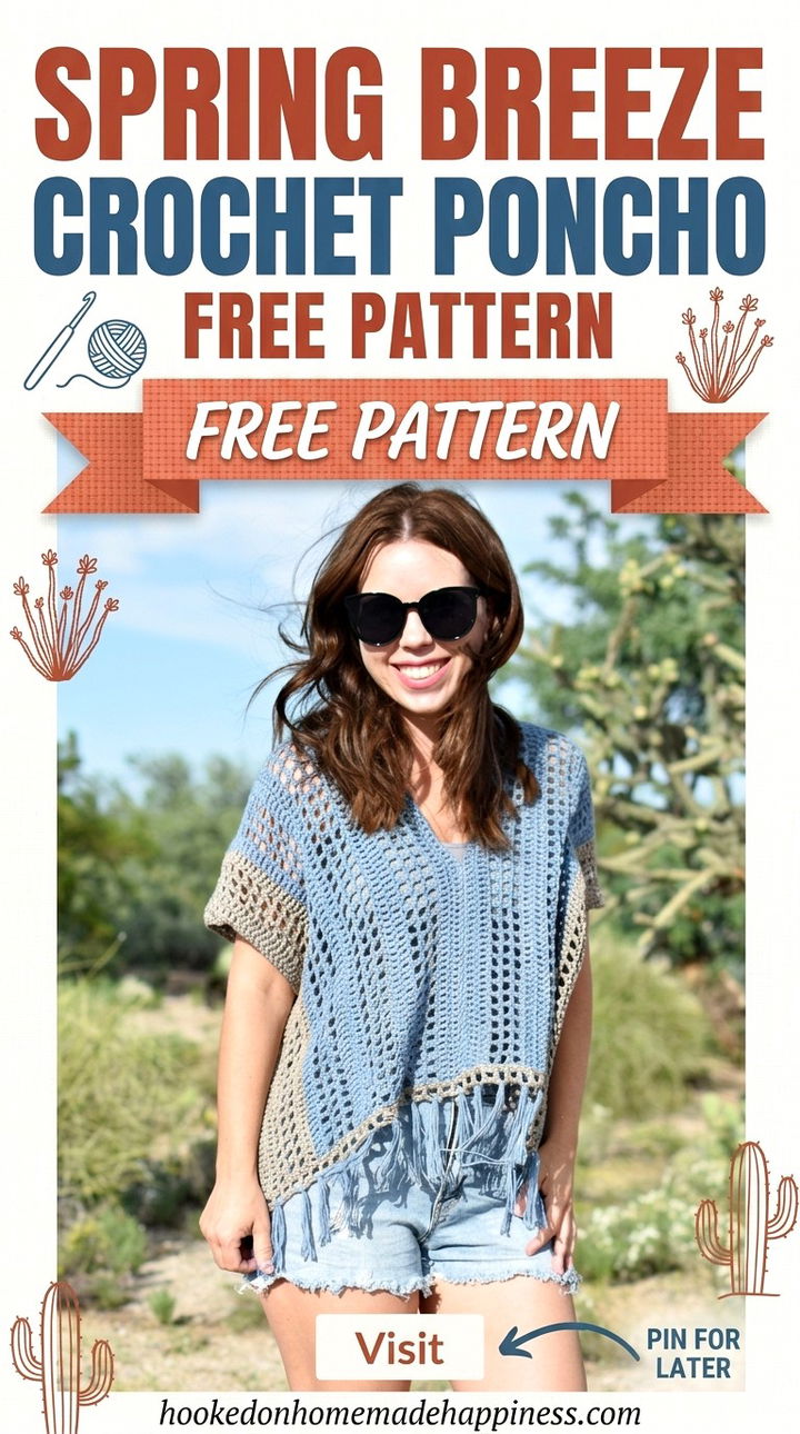 Seasonal Versatility The Spring Breeze Crochet Poncho