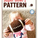 Free Crochet Plush Football Super Bowl Pattern Modern Retro Sports Style