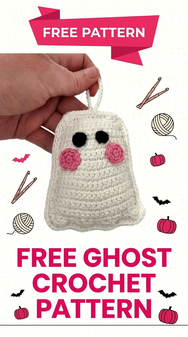 Free Ghost Crochet Pattern Spooky Boho Halloween Decor