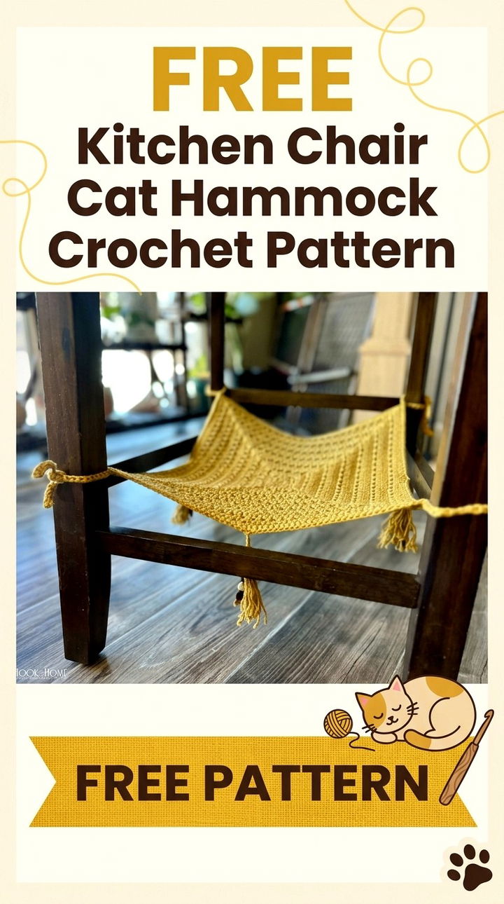 Free Kitchen Chair Cat Hammock Crochet Pattern