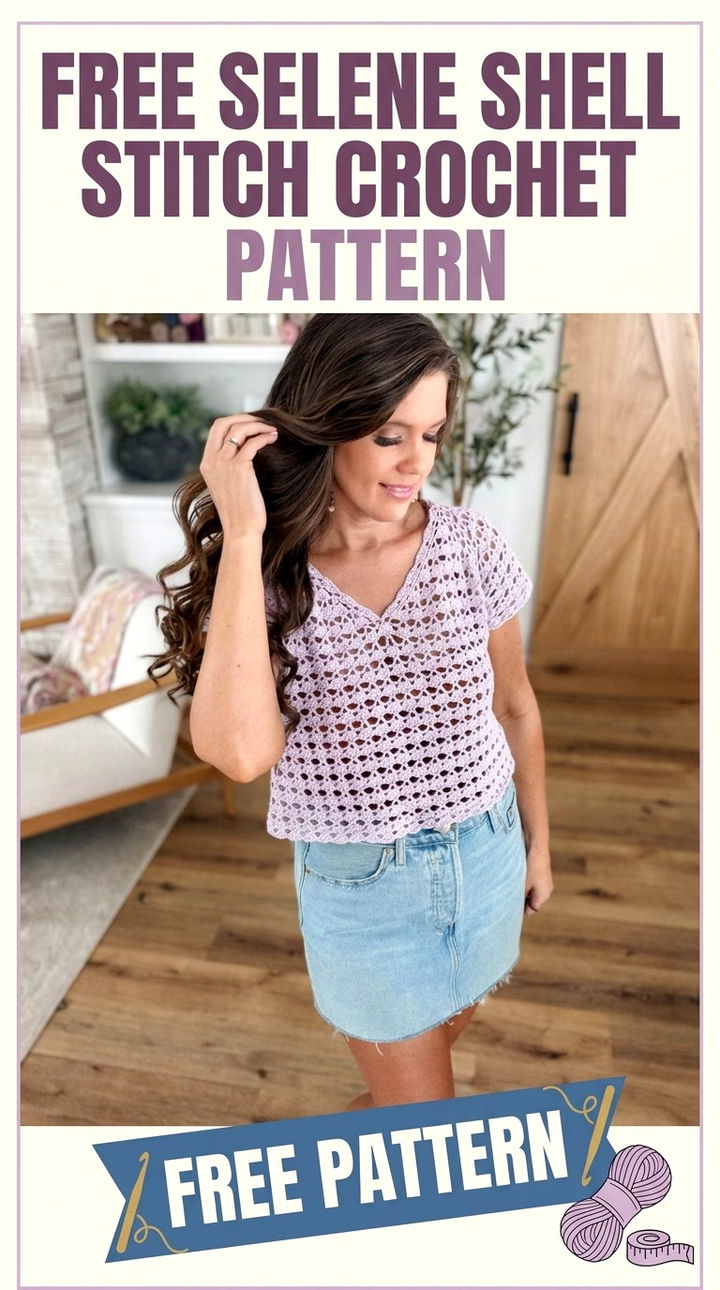 Free Selene Shell Stitch Crochet Top Pattern