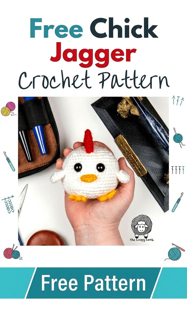 Free Chick Jagger Crochet Pattern Modern Retro Chic Amigurumi