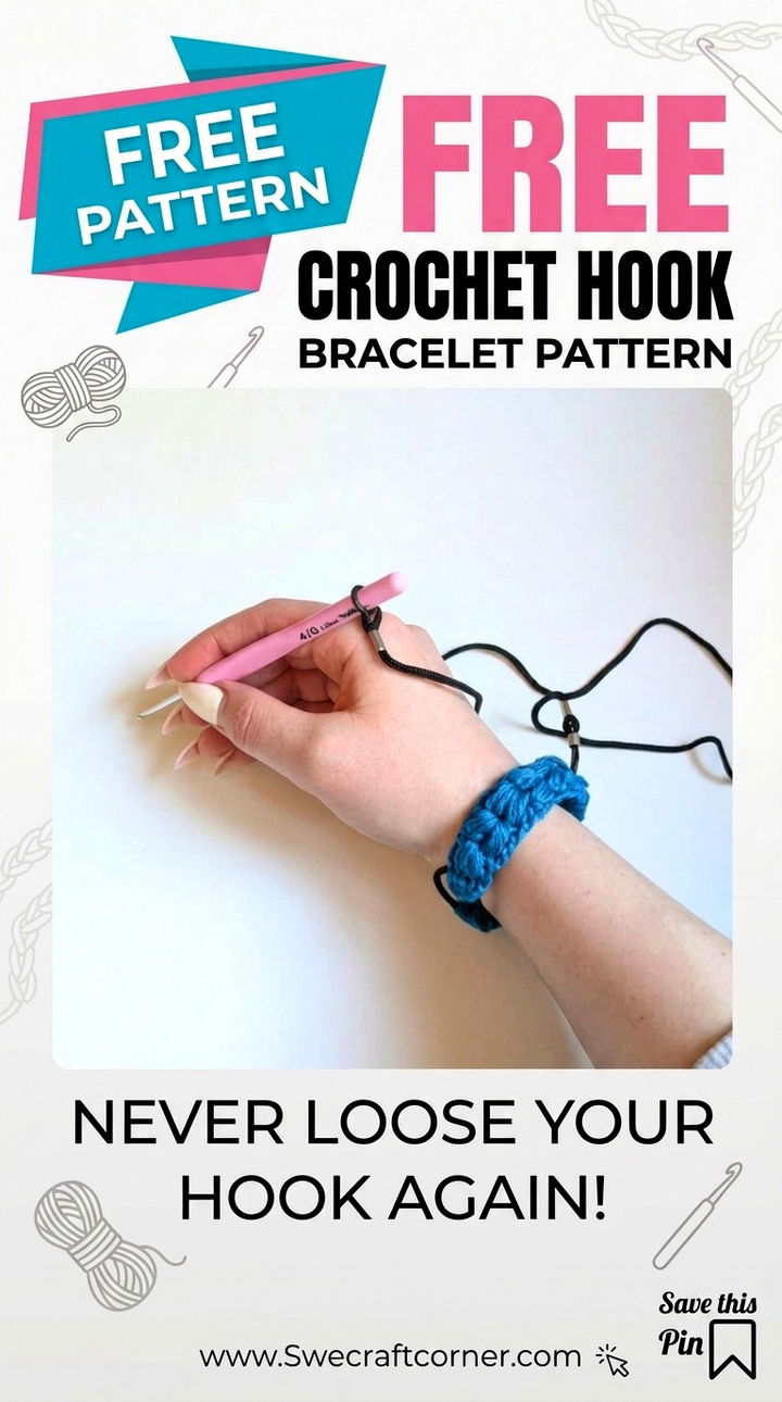 Free Crochet Hook Bracelet Pattern