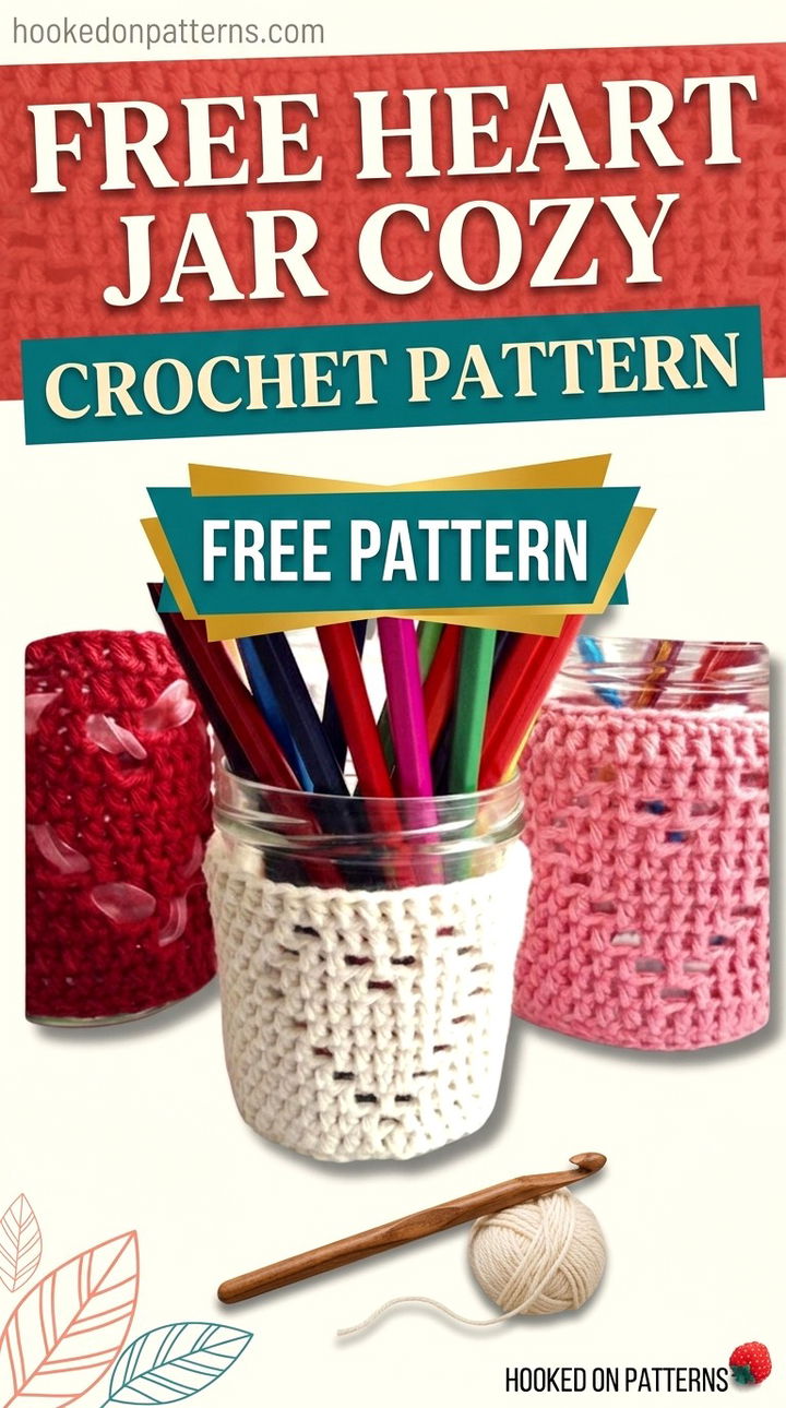 Free Heart Jar Cozy Crochet Pattern
