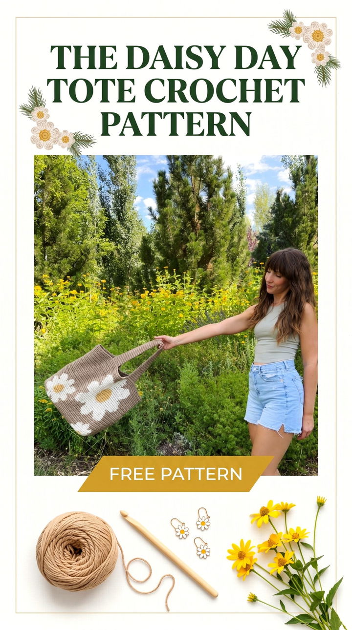 The Daisy Day Tote A Fusion of Floral Charm and Modern Utility
