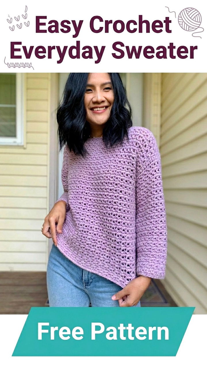 The Effortless Crochet Everyday Sweater