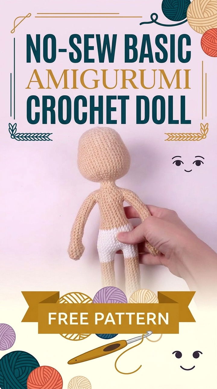 The Perfect No Sew Basic Amigurumi Crochet Doll