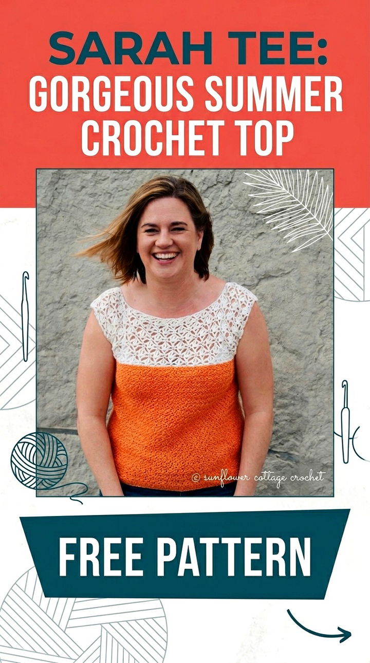 Chic Sarah Tee The Ultimate Lightweight Summer Crochet Top