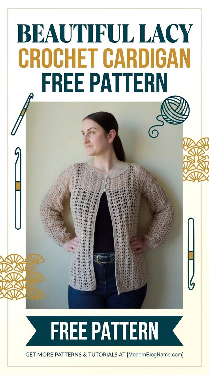 Delicate Charm The Beautiful Lacy Crochet Cardigan