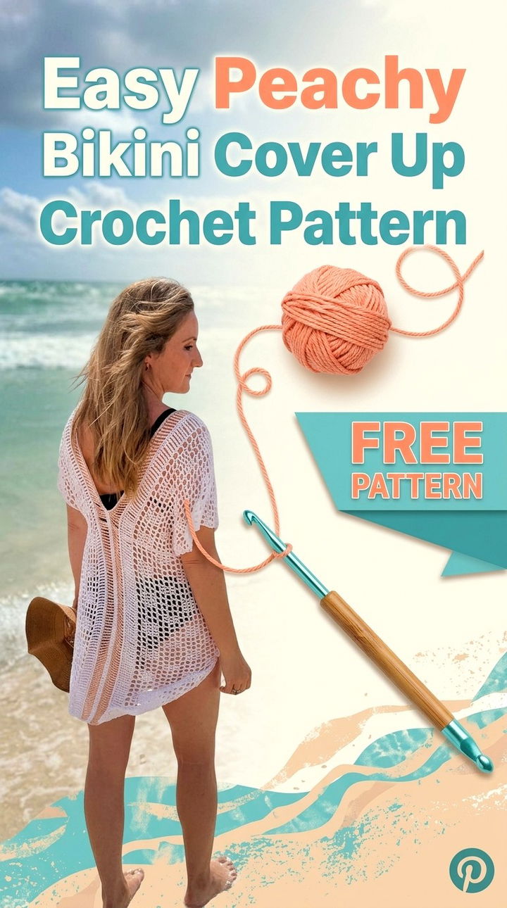 Easy Peachy Bikini Cover Up Crochet Pattern