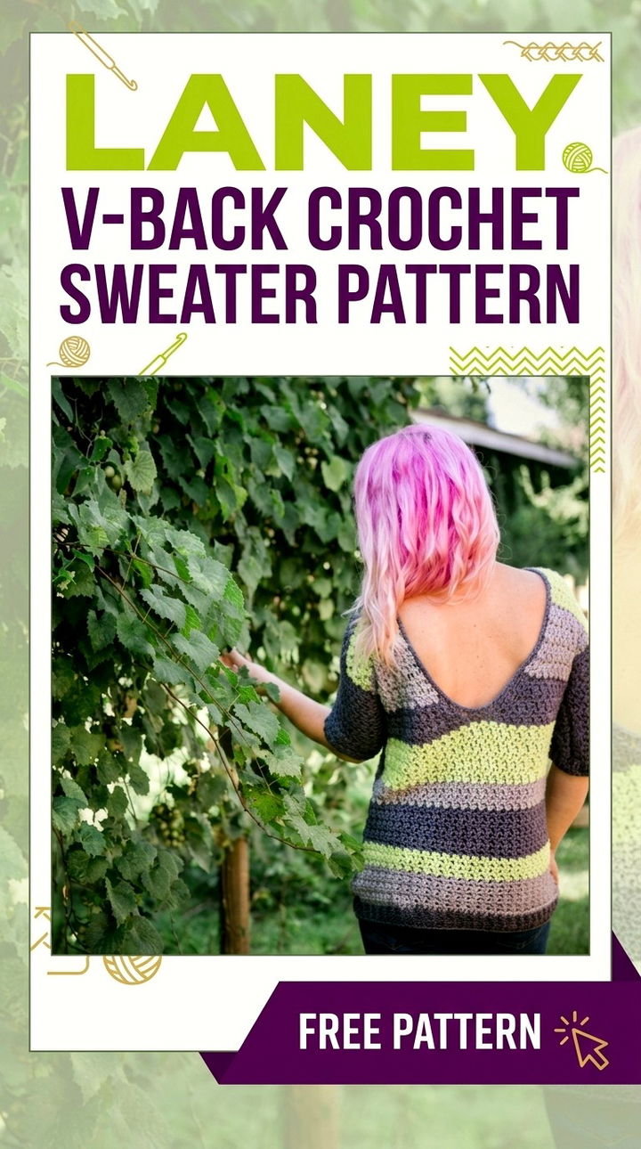 Elevate Your Seasonal Style with the Laney V Back Crochet Sweater