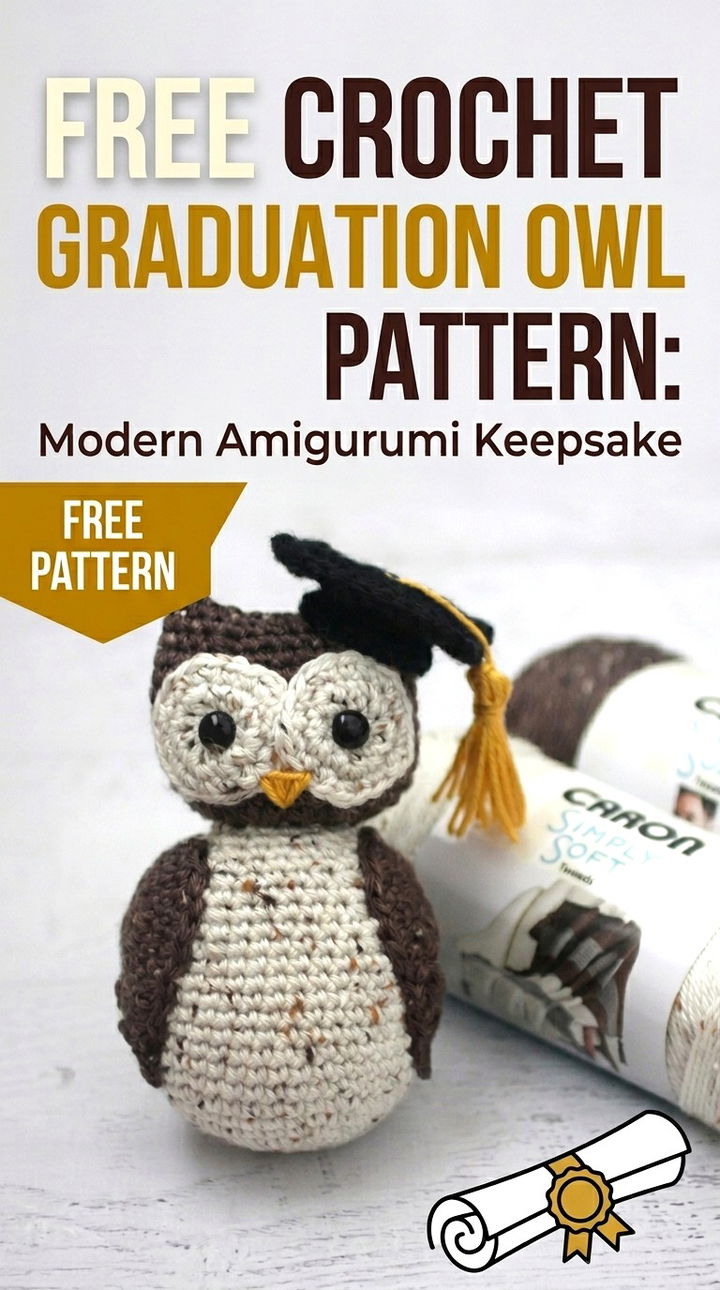Free Crochet Graduation Bear Pattern Modern Amigurumi Keepsake