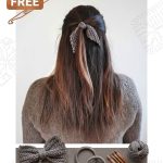 Free Crochet Hair Bow and Matching Hair Ties Pattern