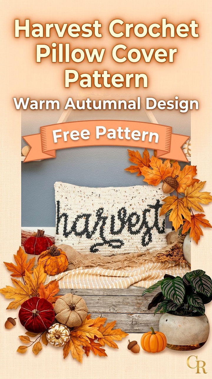 Free Harvest Crochet Pillow Cover Pattern