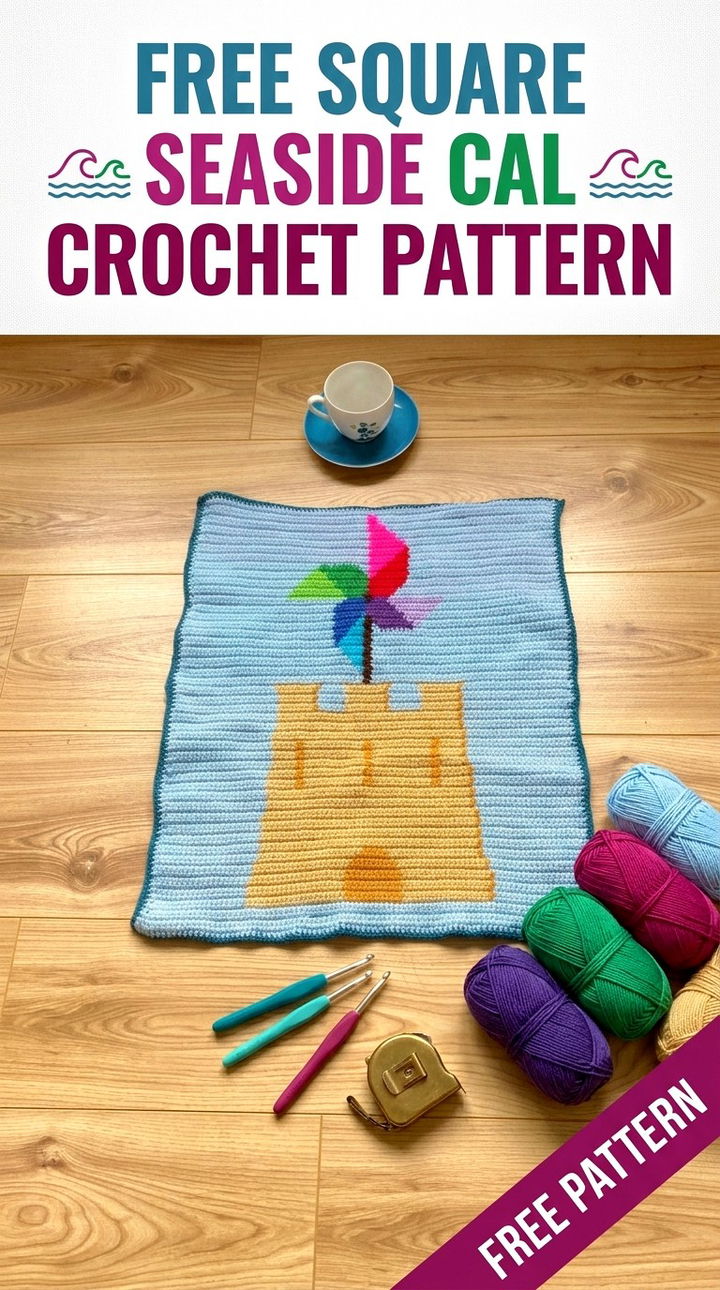 Free Square Seaside CAL Crochet Pattern