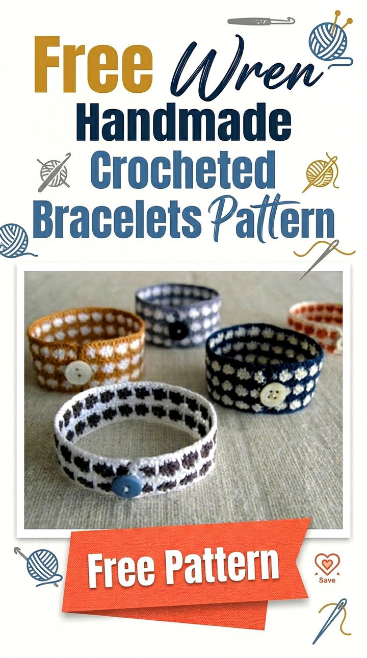 Free Wren Handmade Crocheted Bracelets Pattern