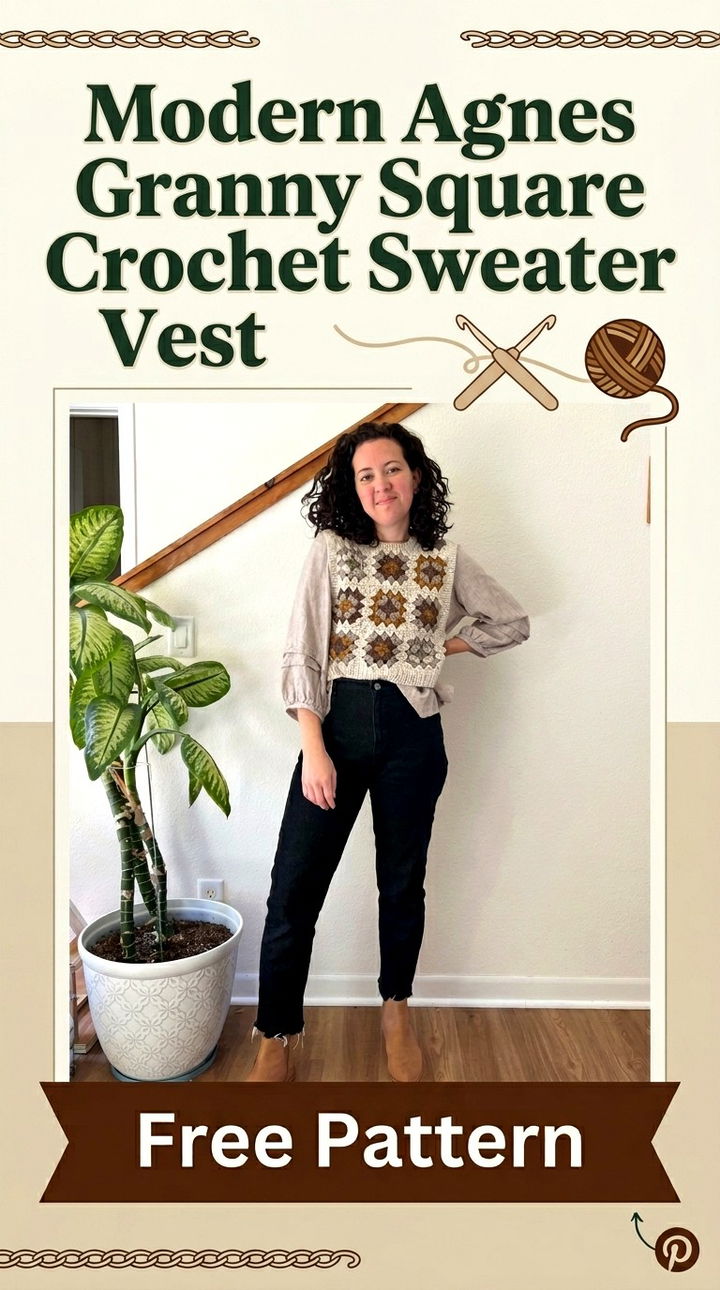 Timeless Granny Square Agnes Sweater Vest