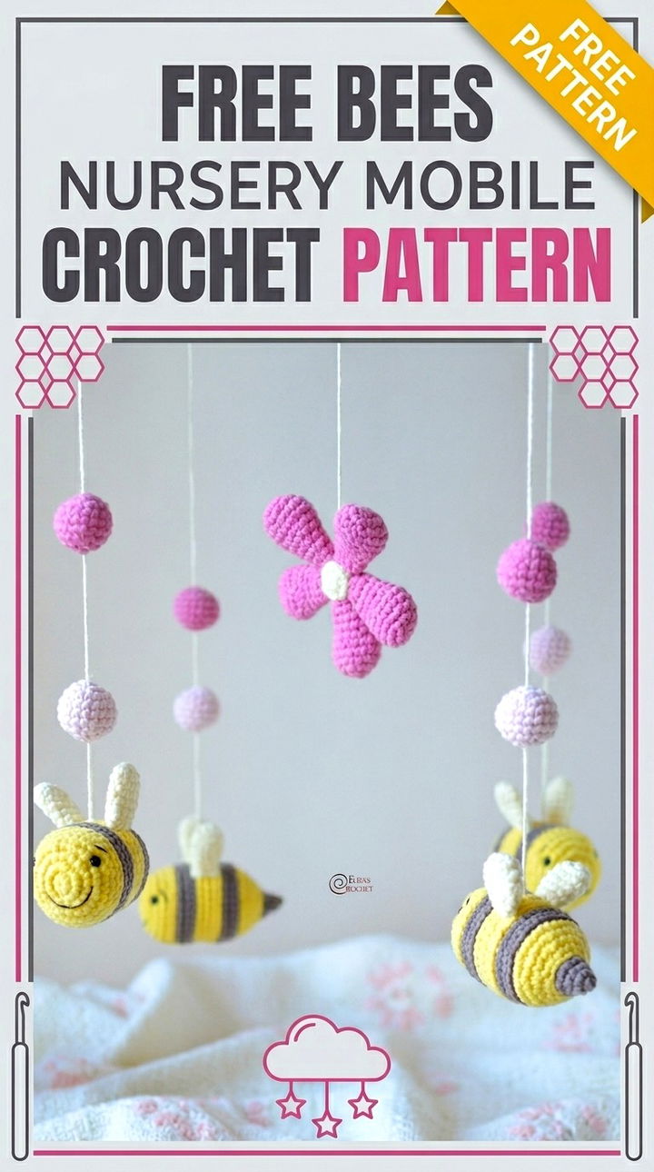 Free Bees Nursery Mobile Crochet Pattern